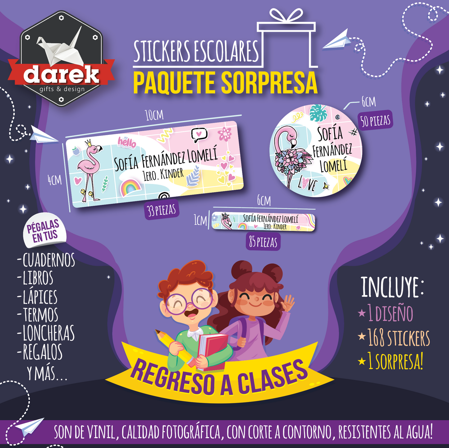 Set de Stickers escolares CINNAMON
