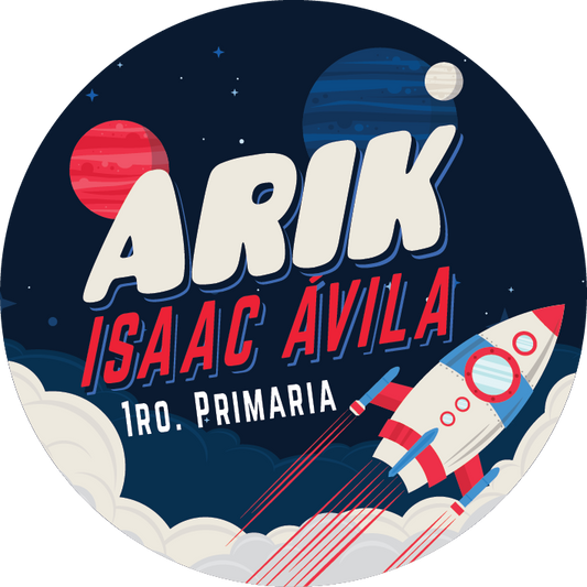 Set de Stickers escolares SPACE